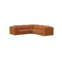 Leo Motion Reclining Leather 5-Piece L-Shaped Sectional (119") | West Elm