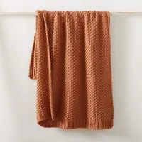 Chunky Cotton Knit Throw | West Elm