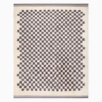 Soft Checkered Rug | West Elm