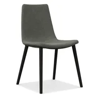 Slope Upholstered Dining Chair - Wood Legs | West Elm