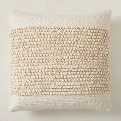 Soft Corded Banded Pillow Cover | West Elm