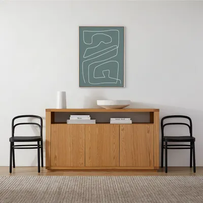 Line Abstract I Framed Wall Art by Dan Hobday | West Elm