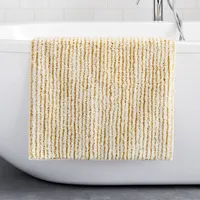 Organic Tufted Stripe Bath Mat | West Elm