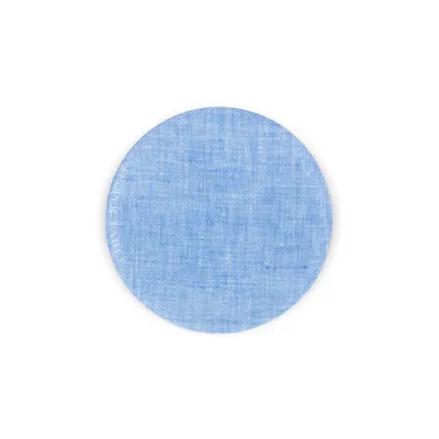Proper Table Campbell Chambray Coaster (Set of 4) - Blue | West Elm