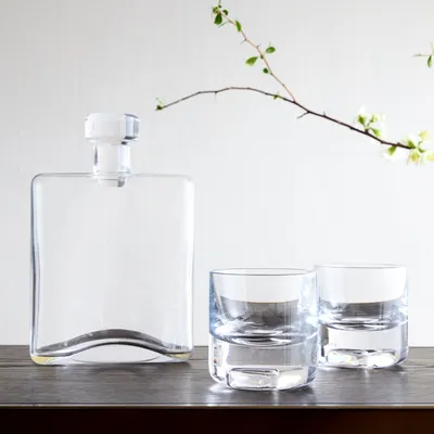 Cask Whiskey Decanter and Glasses | West Elm