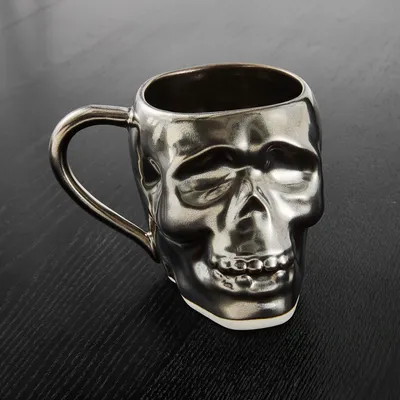 Halloween Ceramic Skull Mug | West Elm