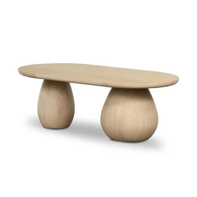 Orb Base Oval Coffee Table | Console & Media Tables | West Elm