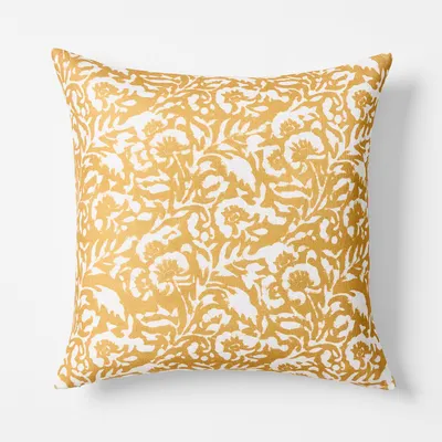 Batik Floral Pillow Cover | West Elm