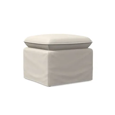 Paxton Slipcover Ottoman | West Elm