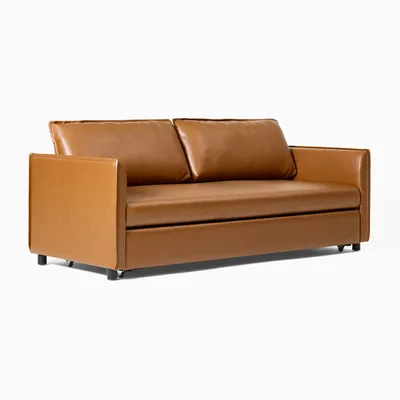 Whitman Vegan Leather Sleeper Sofa (82") | West Elm