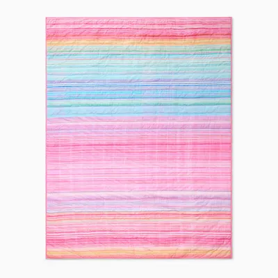 Striated Ombre Quilt | West Elm