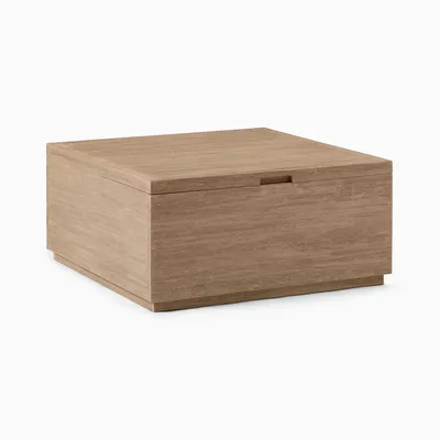 Volume Outdoor Square Storage Coffee Table (36") | West Elm