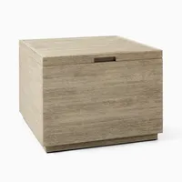 Volume Outdoor Square Storage Side Table (26") | West Elm