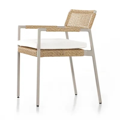 Cord Wrapped Outdoor Dining Arm Chair | West Elm