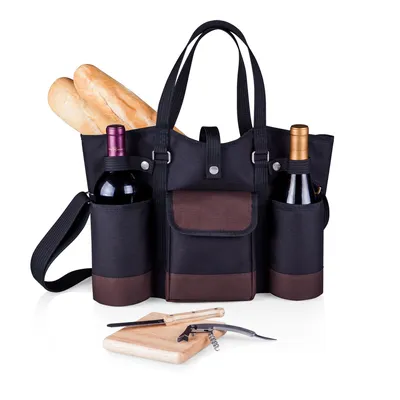 Countryside Wine Totes (4 Piece Set) | West Elm