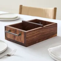 StoneWon Designs Co. Solid Wood Table Organizer | West Elm