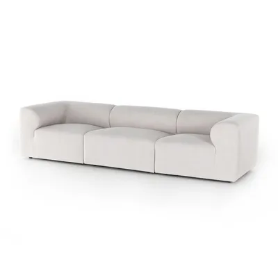 Modern Round Back L-Shape Sectional | Sofa With Chaise | West Elm