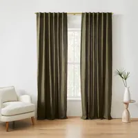 Sheer European Flax Linen Curtain  | West Elm