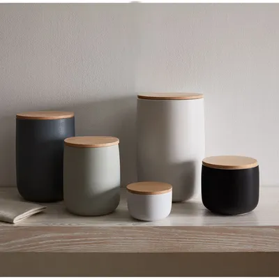 Kaloh Stoneware Kitchen Canisters - Clearance | West Elm