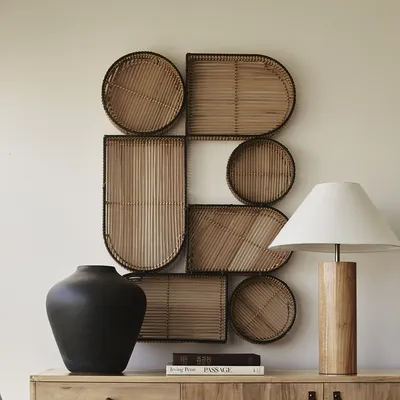 Geo Natural Woven Dimensional Wall Art by Diego Olivero | West Elm