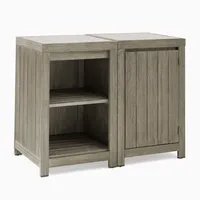 Portside Outdoor Kitchen 1-Door Cabinet & Open Shelves | West Elm