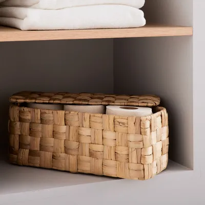 Rounded Weave Rattan Baskets | West Elm