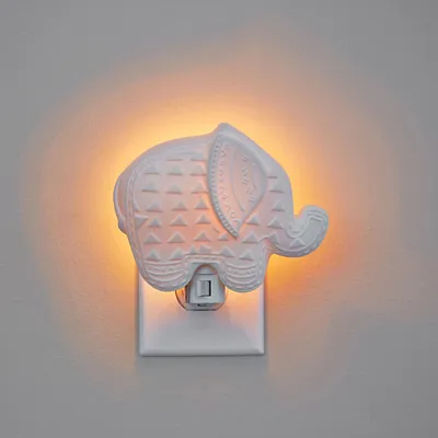 Ceramic Elephant Nightlight (5") | West Elm