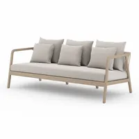 Rope & Wood Outdoor Sofa (81") | West Elm