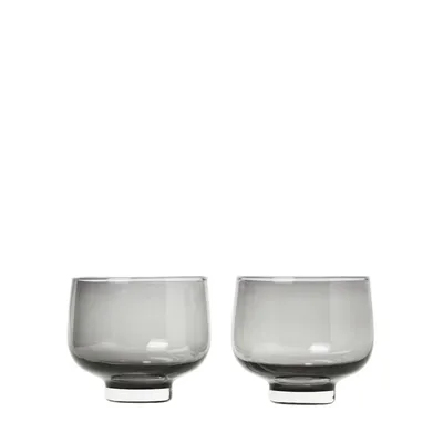 Flow Smoke Drinking Glasses (Set of 2) | West Elm