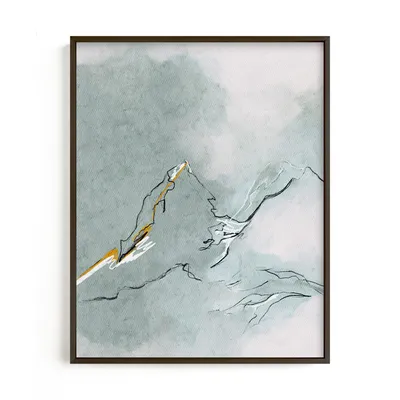 Limited Edition "Cloud Mountains" Framed Art by Minted for West Elm |