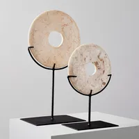 Marble Disc on Stand, Decorative Accents | West Elm