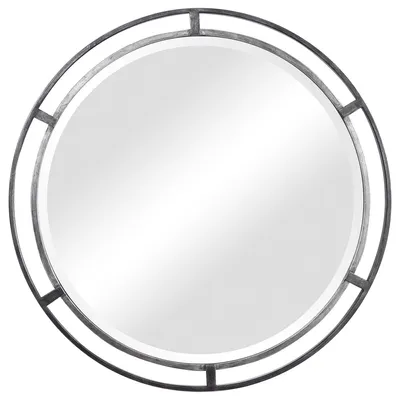 Round Floating Frame Mirror - 30" | West Elm