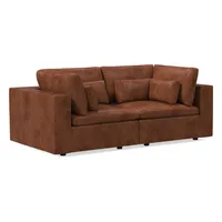 Harmony Modular Leather Multi-Piece Sofa (86") | West Elm