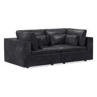 Harmony Modular Leather Multi-Piece Sofa (86") | West Elm