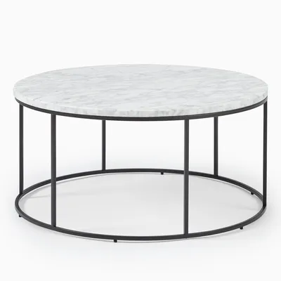 Streamline Round Coffee Table | Modern Living Room Furniture | West Elm