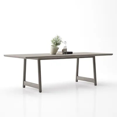 Nailah Outdoor Rectangle Dining Table (86.8") | West Elm