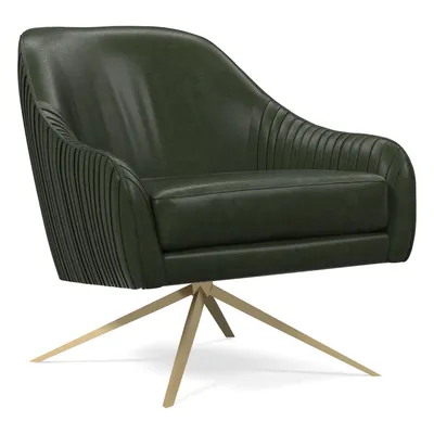 Roar & Rabbit™ Leather Swivel Chair | West Elm