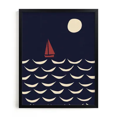 Little Boat Framed Wall Art by Minted for West Elm |