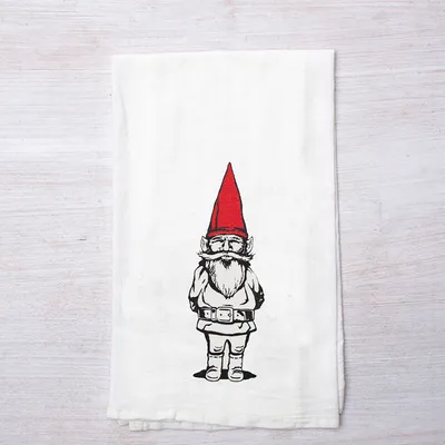 Counter Couture Garden Gnome Flour Sack Towel  | West Elm