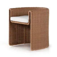 Outdoor Rounded Woven Dining Chair | West Elm