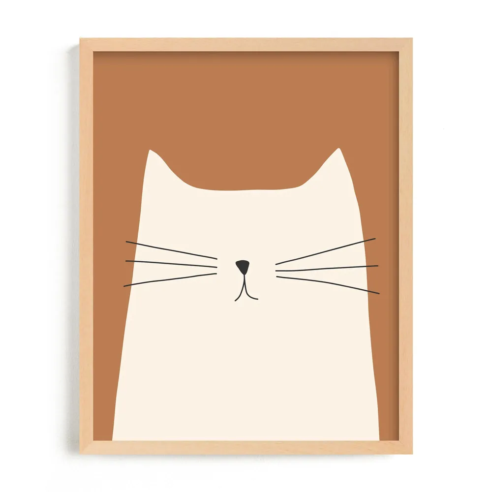 House Cat Framed Wall Art by Minted for West Elm |