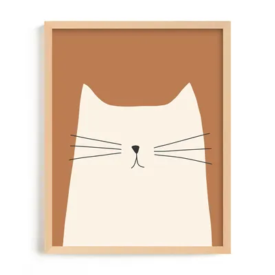 House Cat Framed Wall Art by Minted for West Elm |