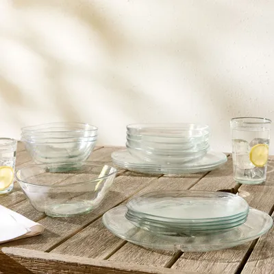 Organic Shaped Outdoor Acrylic Dinnerware Collection | West Elm