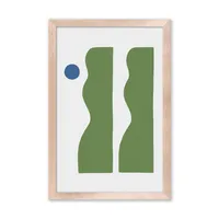 2 Green Vase Framed Wall Art by Roseanne Kenny | West Elm