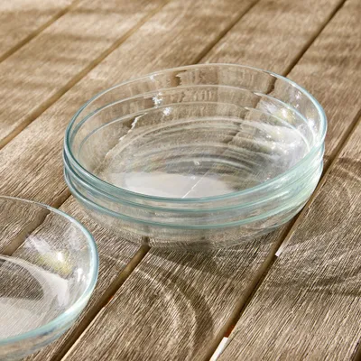 Organic Shaped Outdoor Acrylic Pasta Bowl Sets | West Elm