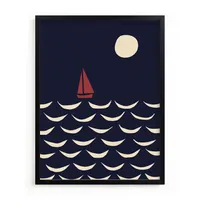 Little Boat Framed Wall Art by Minted for West Elm |