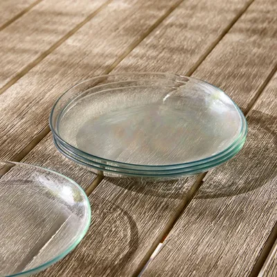 Organic Shaped Outdoor Acrylic Salad Plate Sets | West Elm