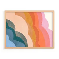 Rainbow Clouds Framed Wall Art by Minted for West Elm |