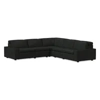 Enzo Leather 5-Piece L-Shaped Reclining Sectional (114") | West Elm