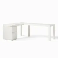 Parsons L-Shaped Desk & File Cabinet Set | West Elm